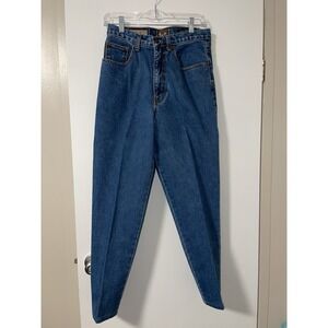 Vintage Express No. 4 Womens 11/12 Tapered Blue Denim Dark Wash Jeans USA Made